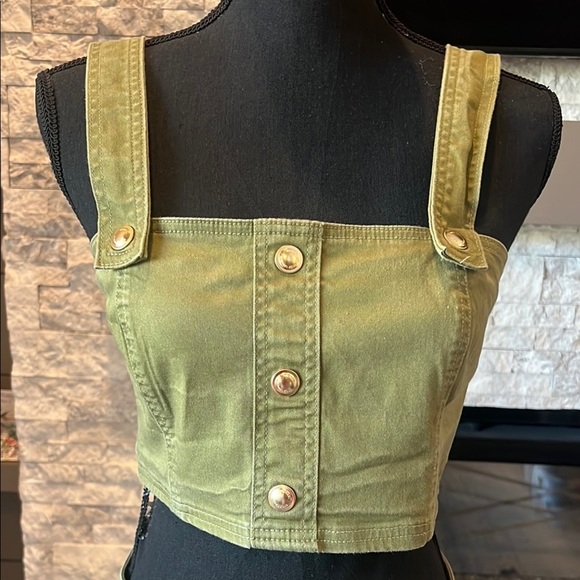 Michael Michael Kors Military Green Skirt and Top set size Medium - Picture 2 of 13